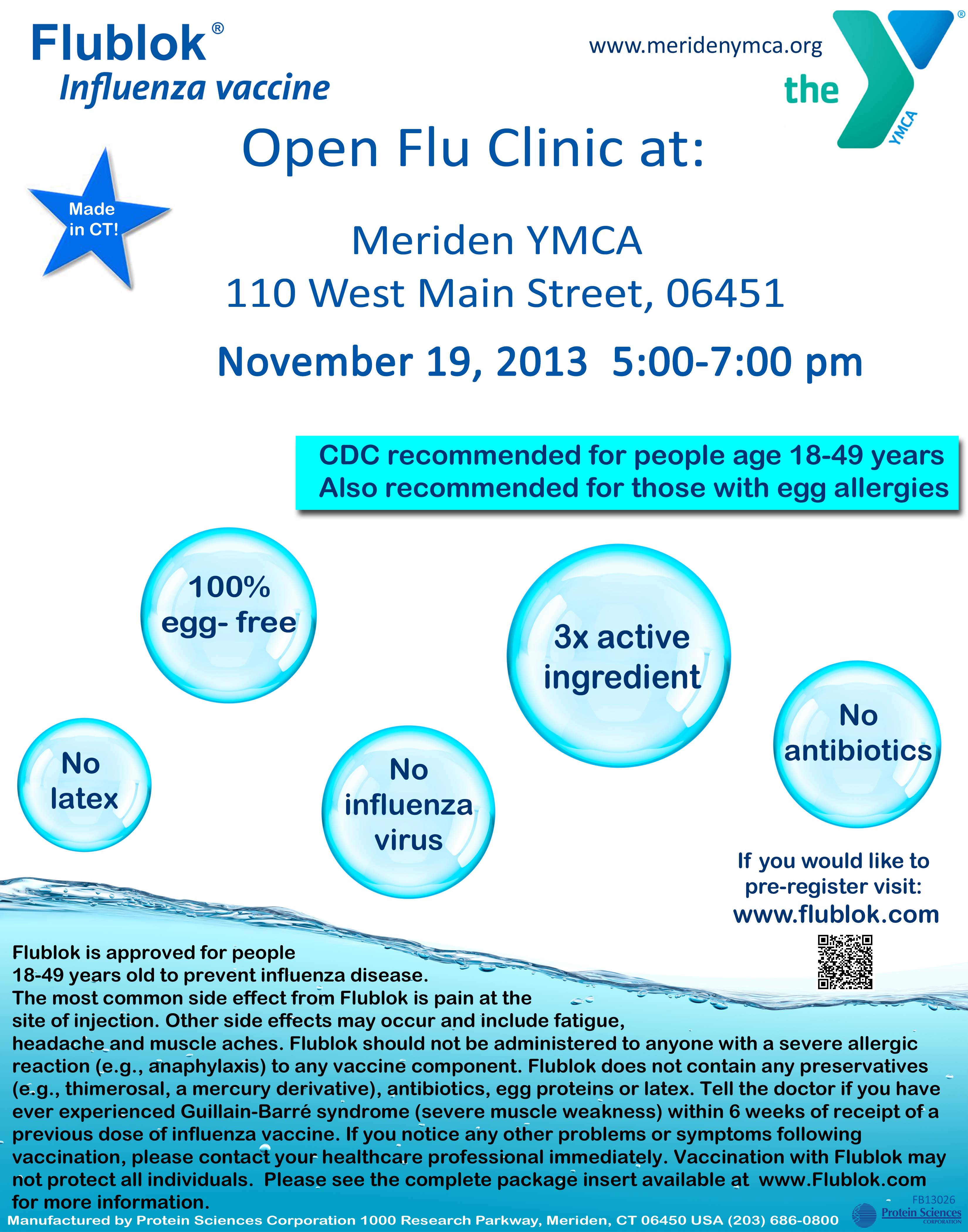 Flu Vaccine Clinic Flyer